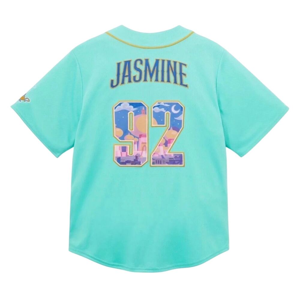 Jasmine Baseball Jersey for Adults – Aladdin – Walt Disney World Medium NWT